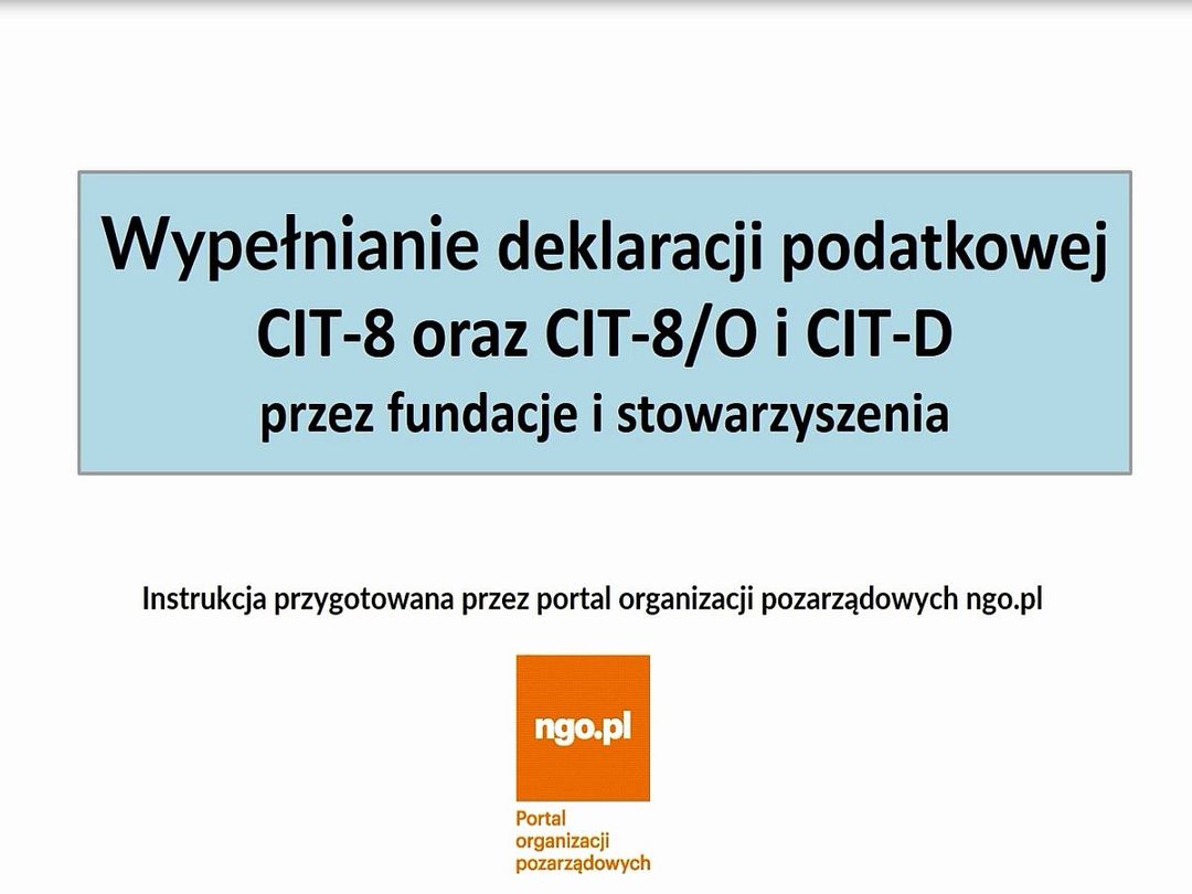 Jak wypełnić formularz CIT-8 - Artykuł - ngo.pl