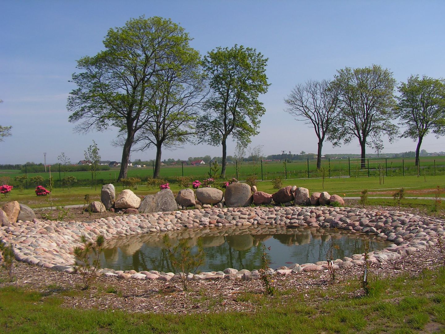 widok na ogród Botaniczny w Niegoszczy