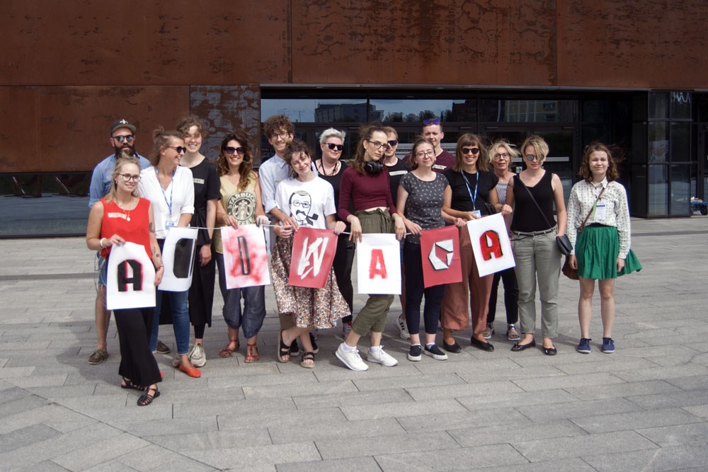 Udział w warsztatach z typografii Solidarność Codziennie ECS