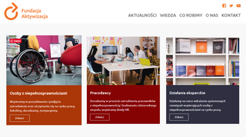 Miniatura Strona WWW Fundacji Aktywizacja - projekt wykonanie, pełne wsparcie dla WCAG i RWD
