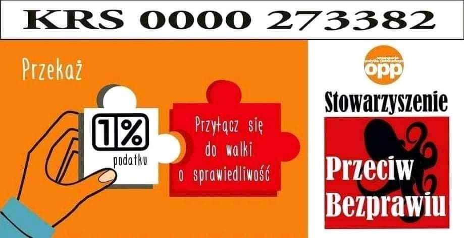 Przekaż nam 1 %.Pomagając nam, pomagasz innym obywatelom.