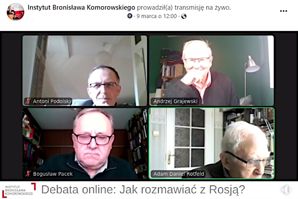 Debata online realizowana dla Instytutu Bronisława Komorowskiego