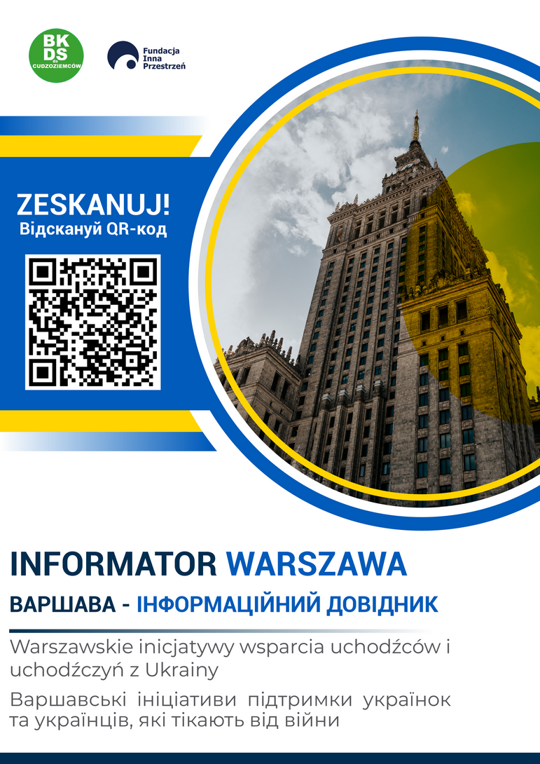 Plakat - informator dla uchodźców