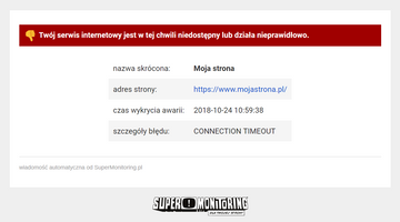 Miniatura Alert emailowy