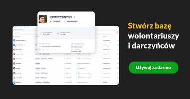 Miniatura Stwórz bazę wolontariuszy i darczyńców