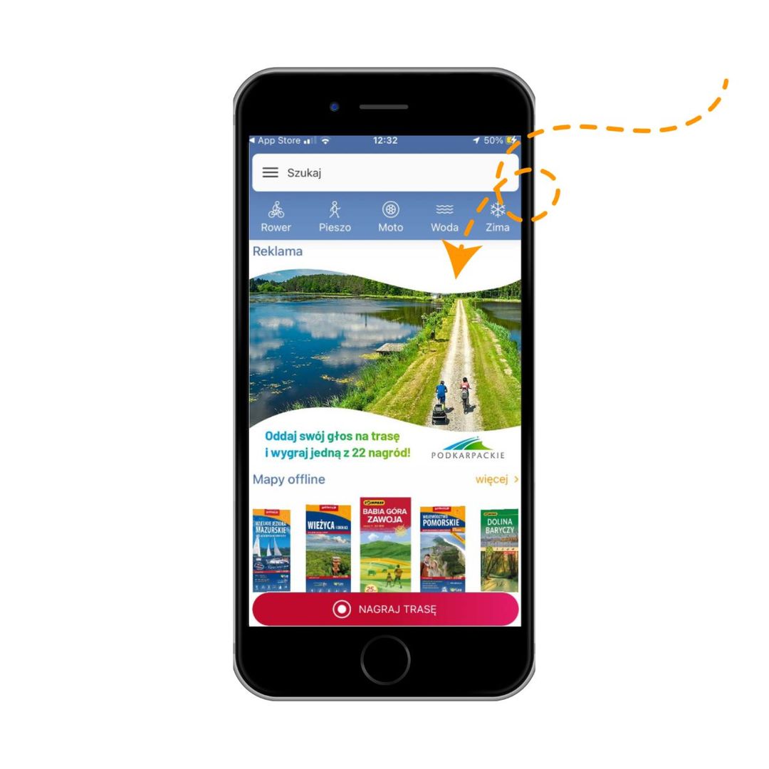 Reklama na Traseo - reklama w aplikacji
