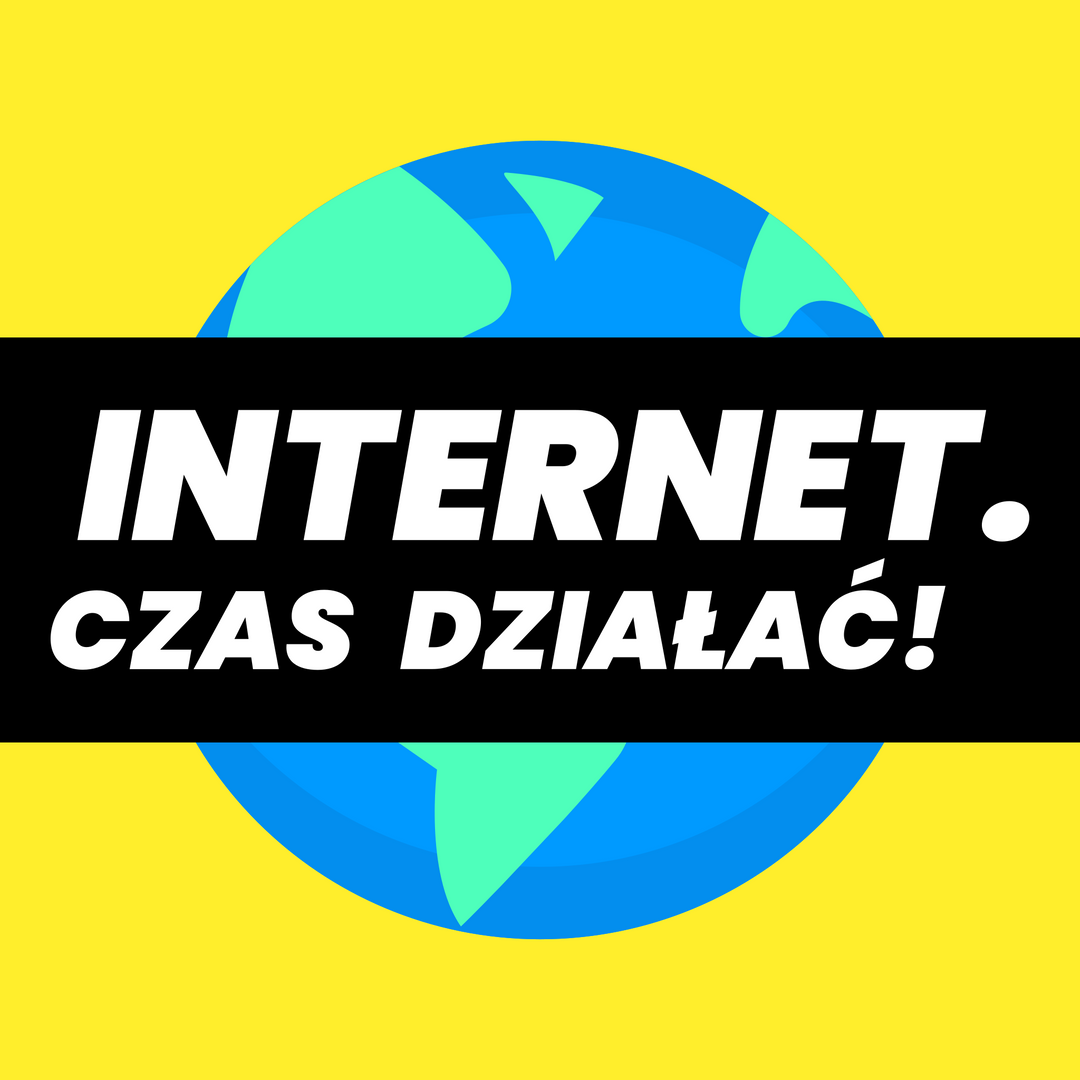 Logo podcastu Internet. Czas działać!