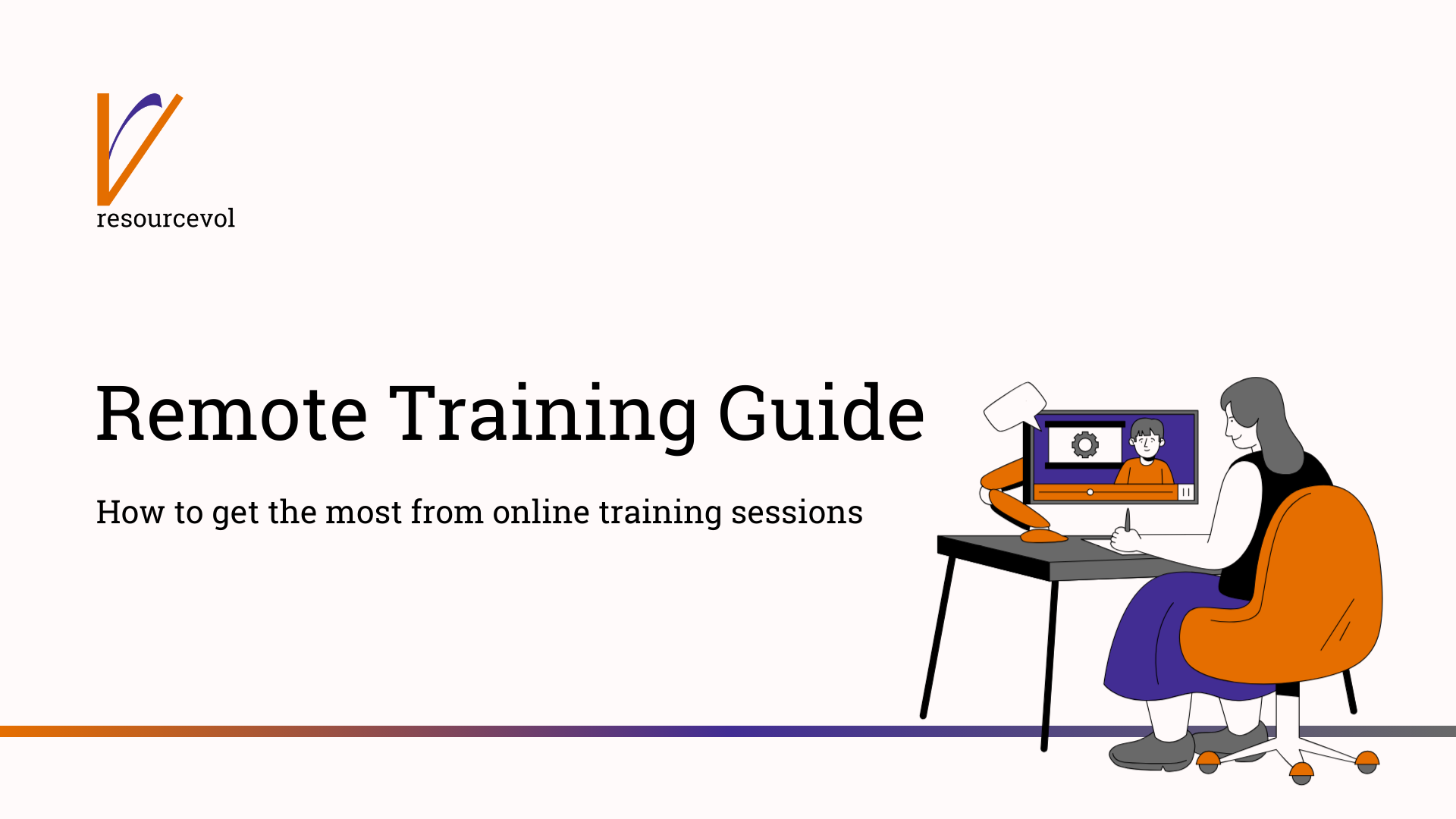 Cover page for remote training guide