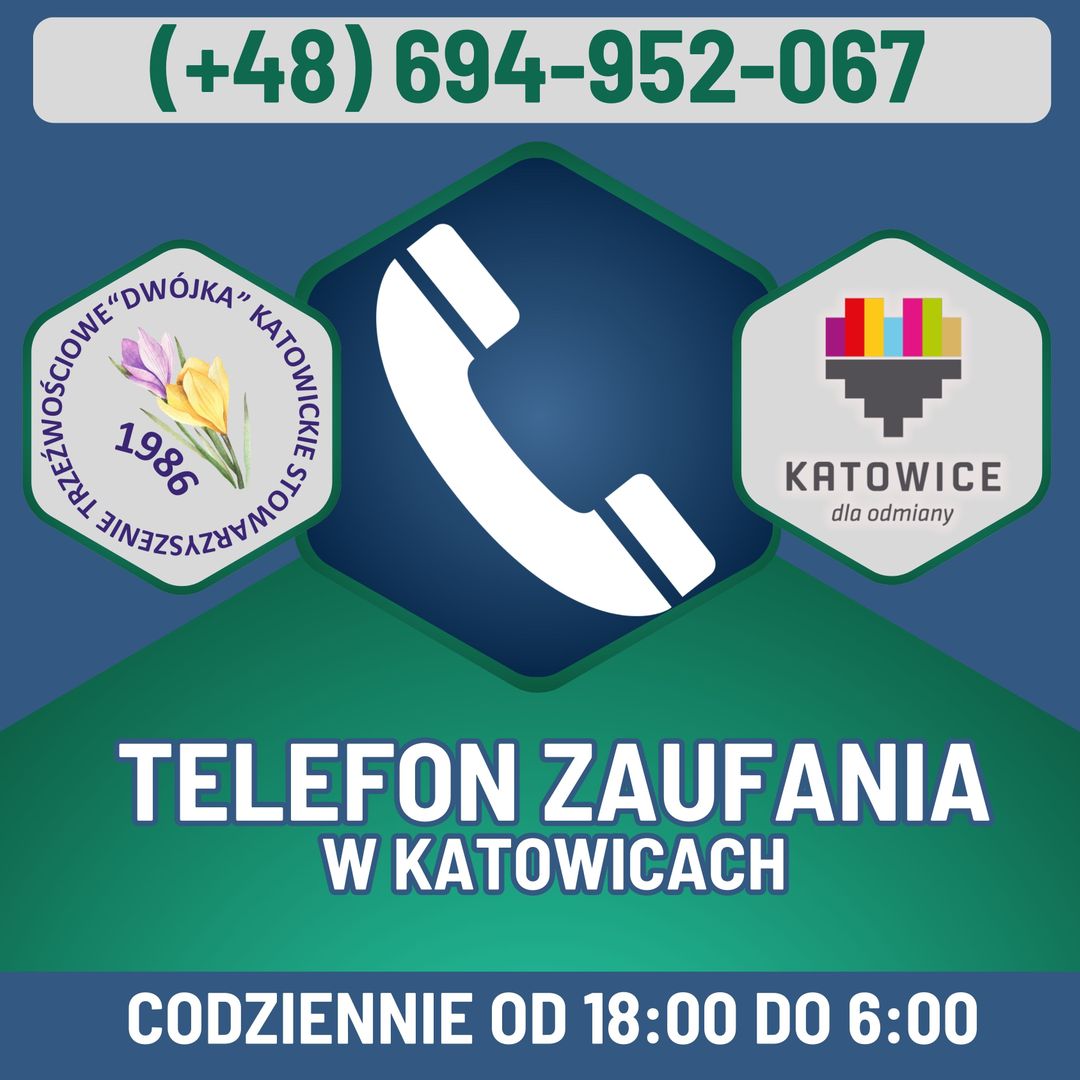 TELEFON ZAUFANIA W KATOWICACH 694952067