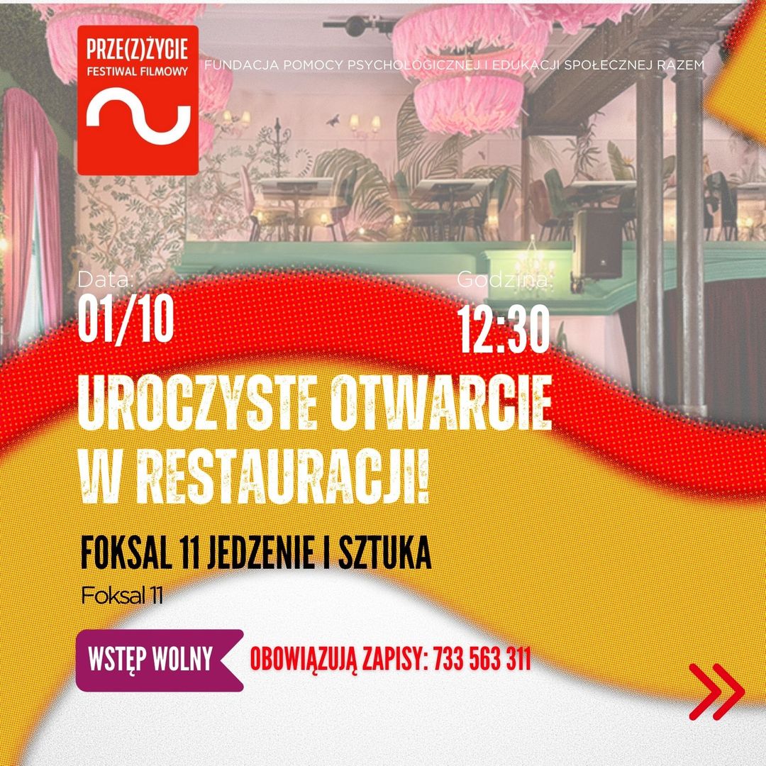 Zapraszamy na Uroczyste Otwarcie  w Restauracji!