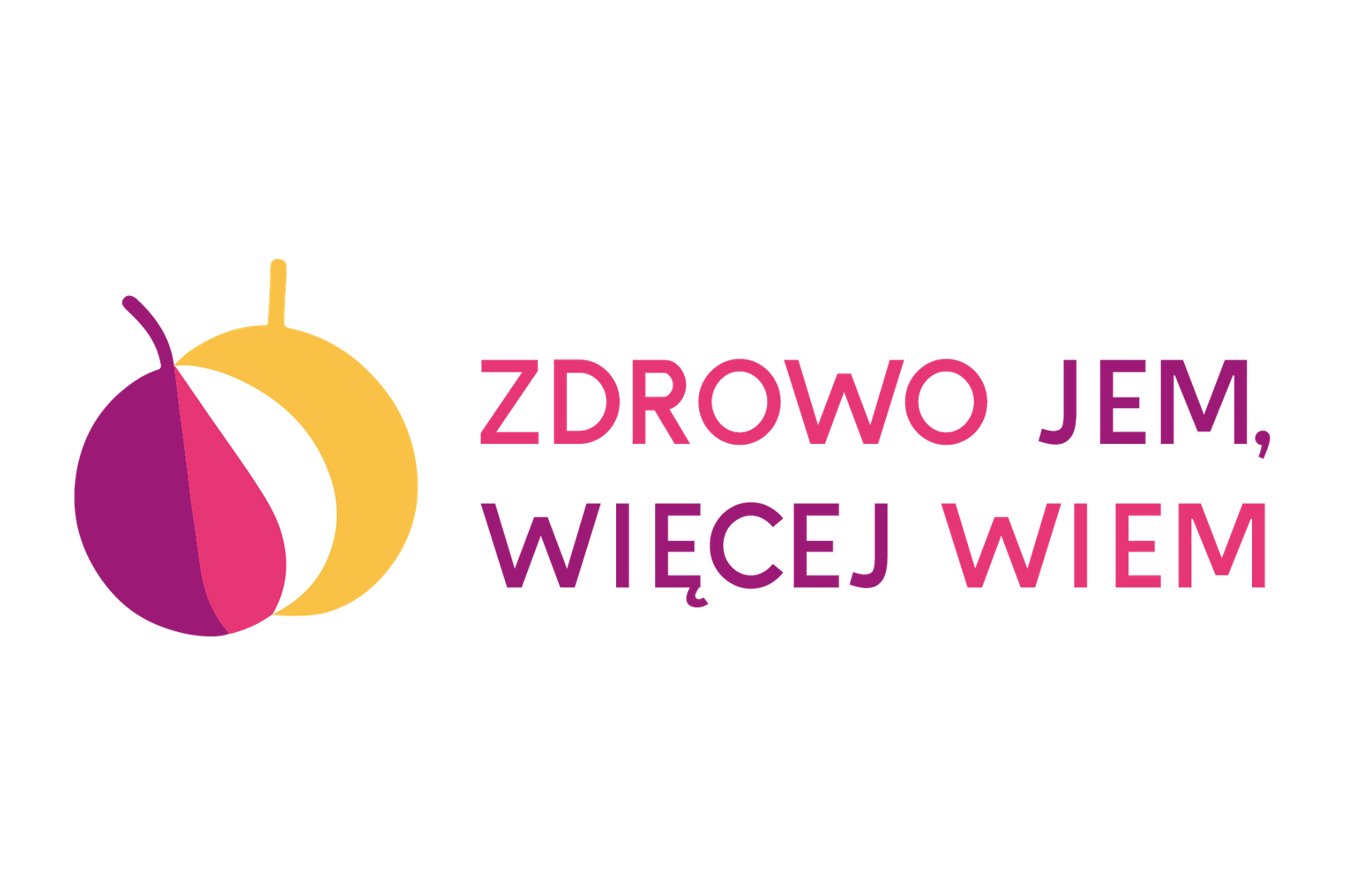 Logo projektu &quot;Zdrowo jem, więcej wiem&quot;