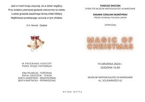 Miniatura Zaproszenie str. 2,3 wydarzenia MAGIC OF CHRISTMAS - koncert pieśni, kolęd i pastorałek z okazji Świąt Bożego Narodzenia 