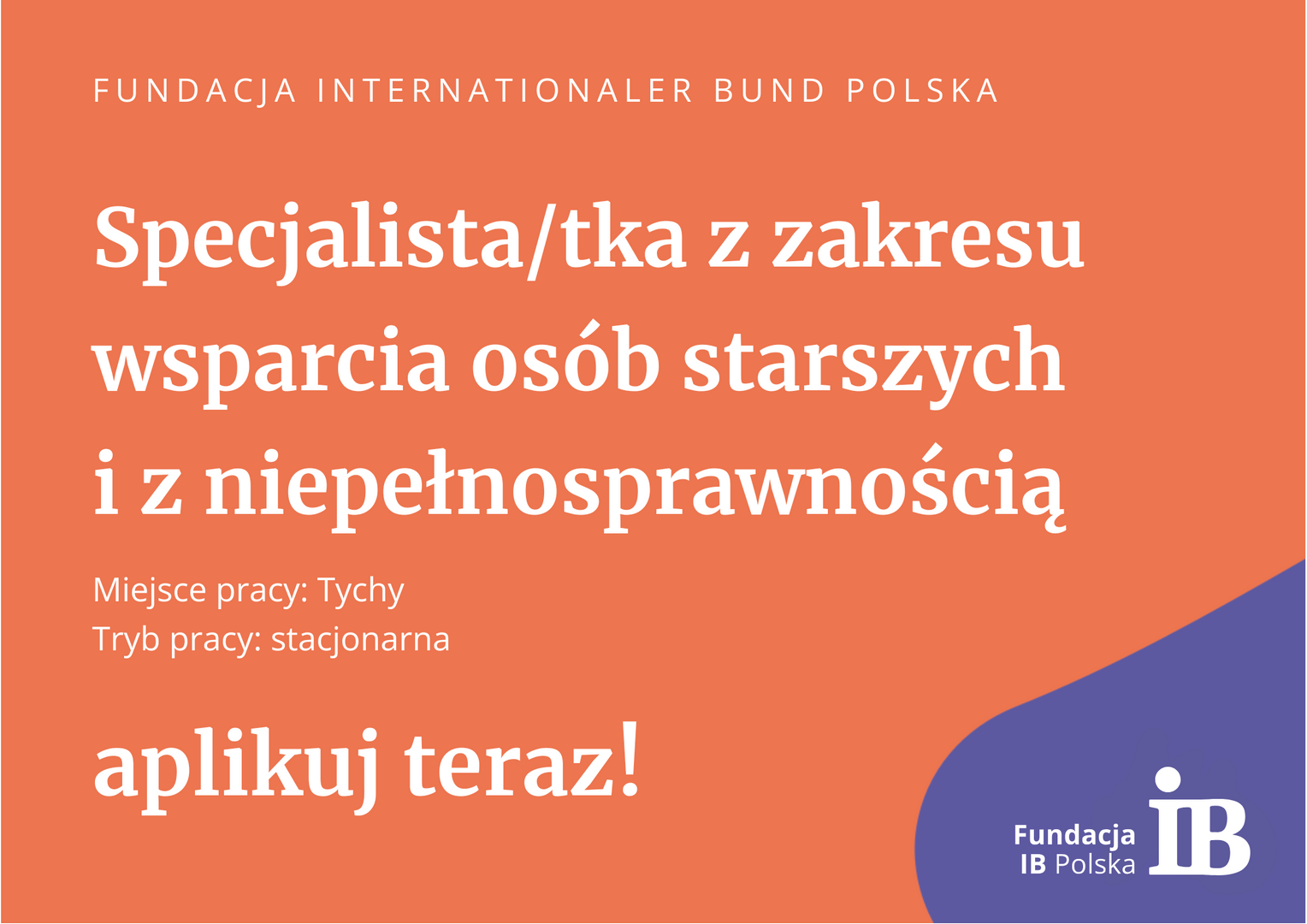 Szukamy pracowników do projektów z zakresu wsparcia osób starszych i niepełnosprawnych