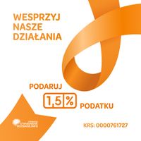Miniatura Wesprzyj działania Fundacji StwardnienieRozsiane.info. Podaruj 1,5% podatku. KRS: 0000761727