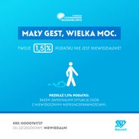 Miniatura Mały gest, wielka moc. Przekaż 1,5% podatku na rzecz rozwoju projektu &amp;amp;amp;quot;Niewidzialni&amp;amp;amp;quot;. KRS: 0000761727. Cel szczegółowy: Niewidzialni