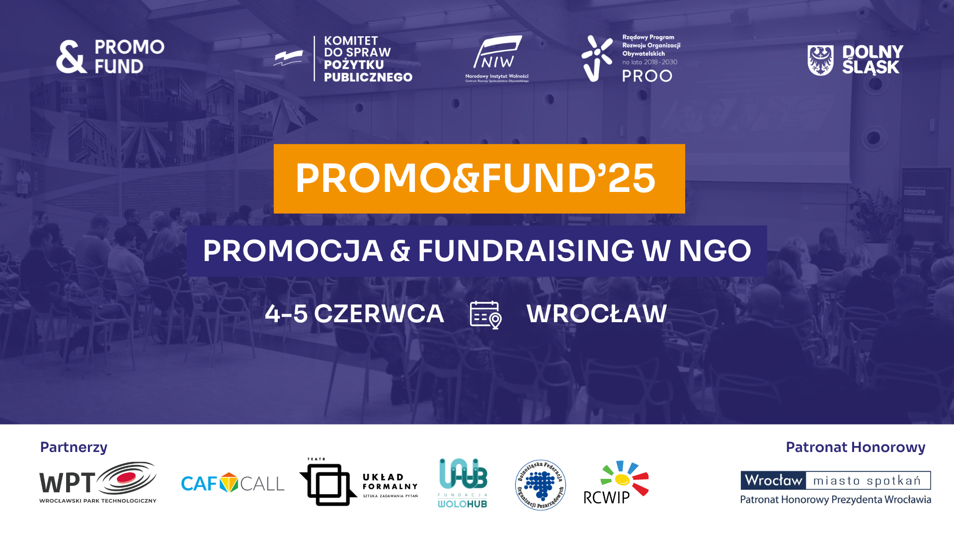 Grafika promująca konferencję Promo&Fund'25