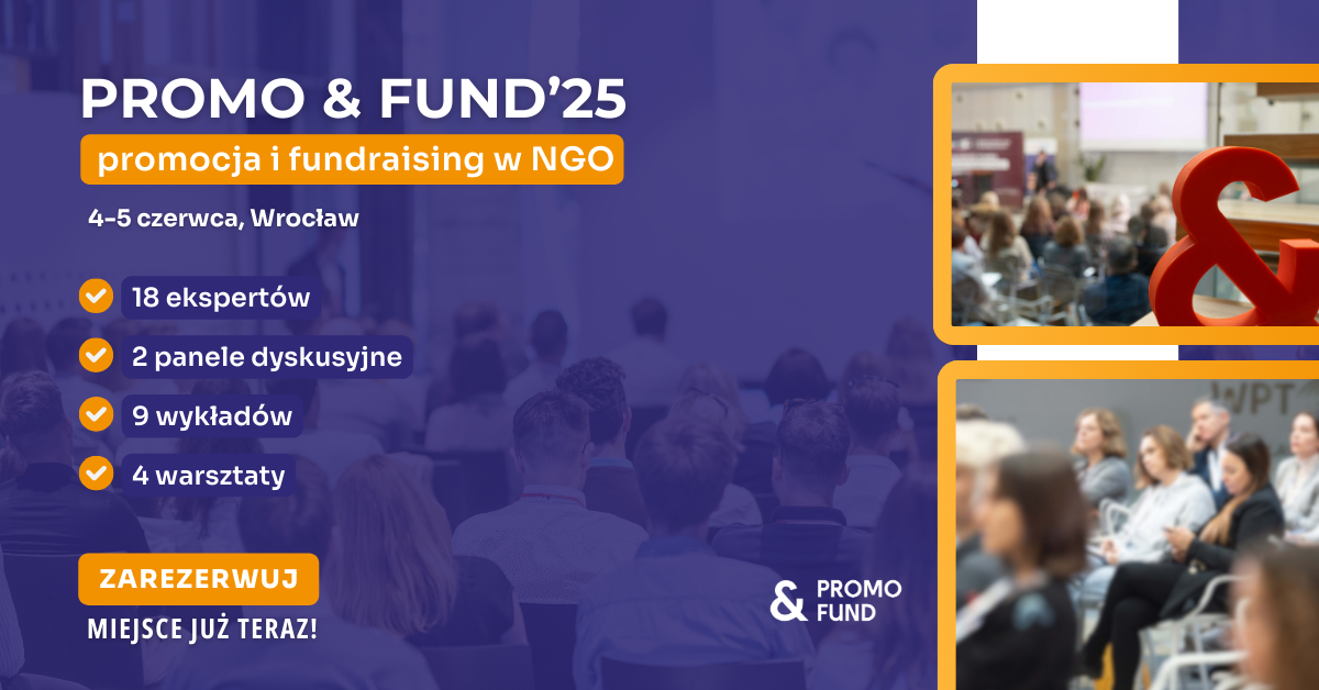 Grafika promująca konferencję Promo&Fund'25