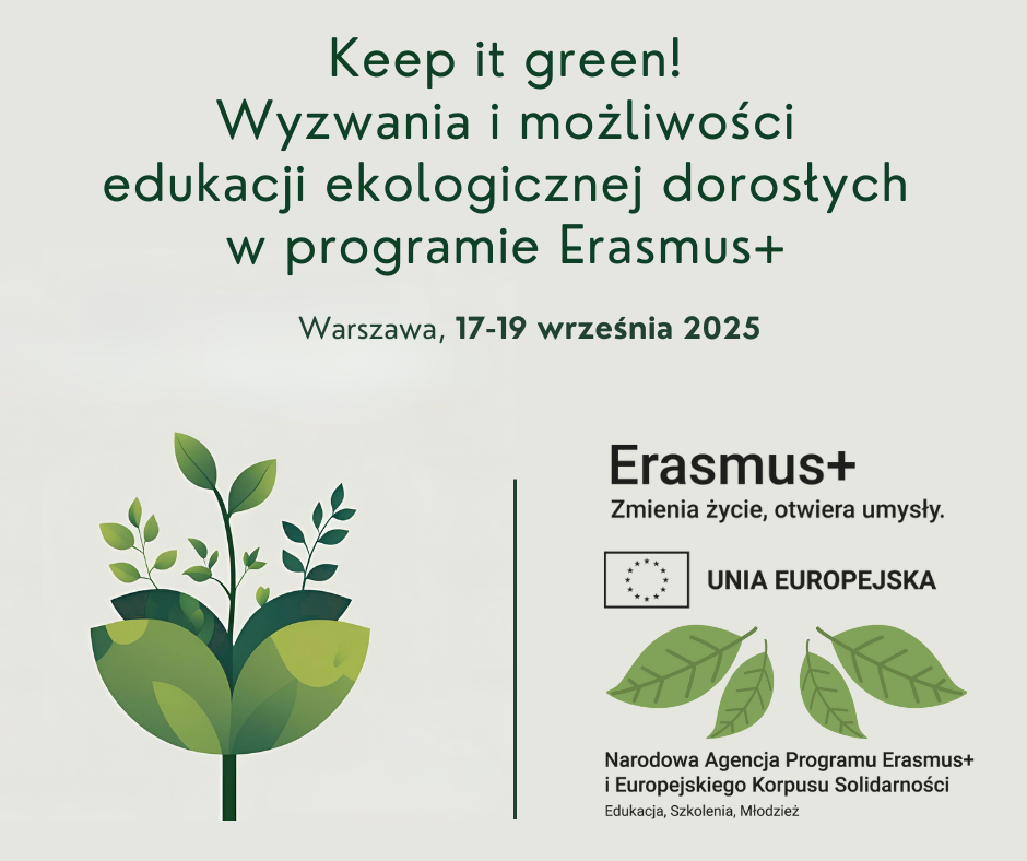 Zaproszenie na seminarium krajowe dotyczące edukacji ekologicznej dorosłych