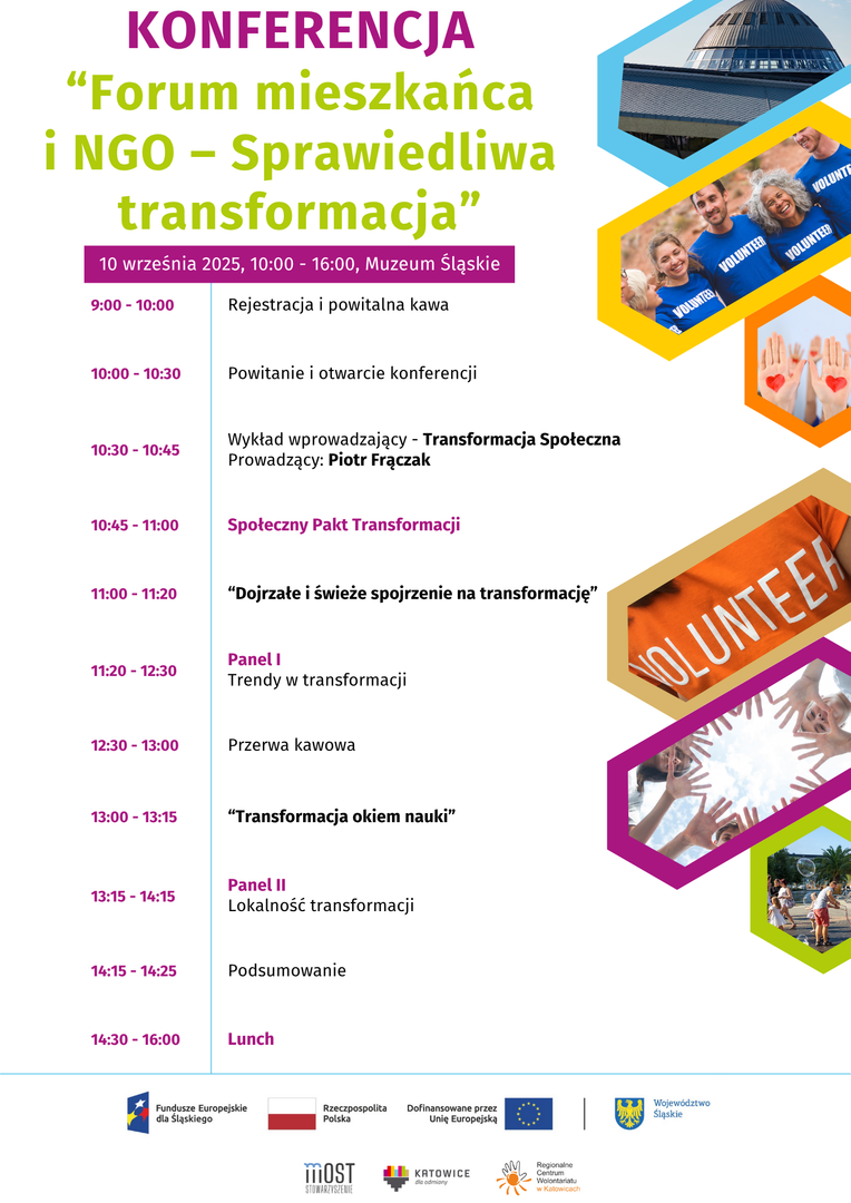 Grafika  z programem konferencji