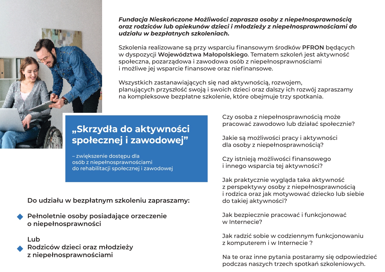 Ulotka informacyjna szkolenia 1