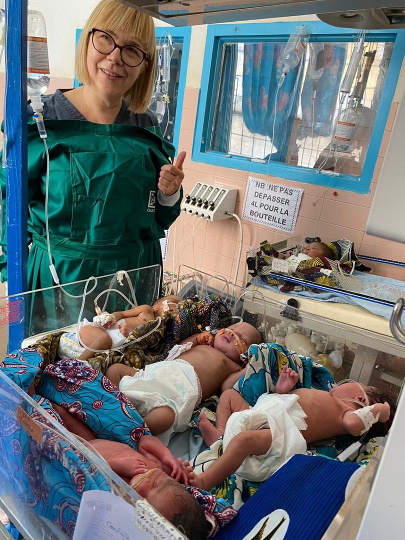 Magda, lekarka - neonatolog na wolontariacie w szpitalu w Bouake na Wybrzeżu Kości Słoniowej