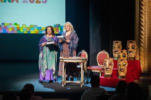 Miniatura Anna Dymna i Lidia Jazgar – prowadzące galę 25. „Albertiany”