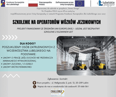 Miniatura Plakat projektu - Szkolenie zawodowe operatow wózków jezdniowych