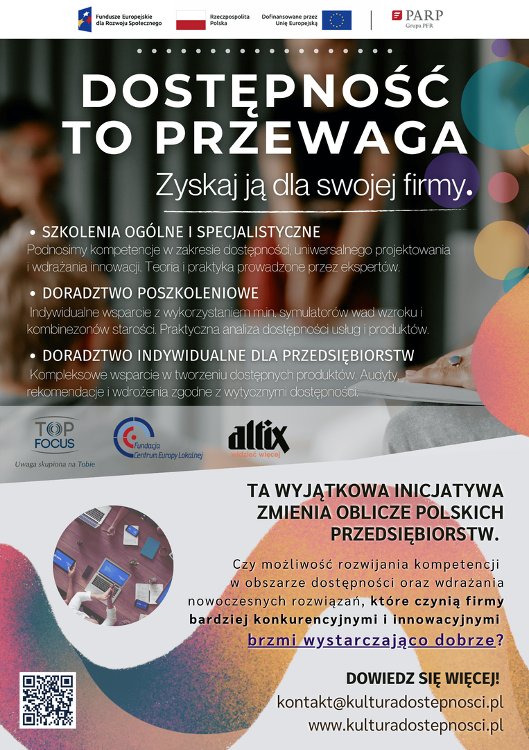 Plakt projektu z najważniejszymi informacjami z opisu.