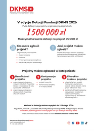 5 Edycja Dotacji Fundacji DKMS Fundusz Ngo pl