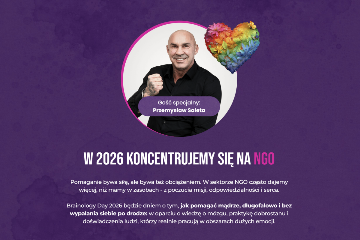 Pomaganie TO NIE WALKA. Gość specjalny: Przemysław Saleta. Konferencja: Brainology Day 2026