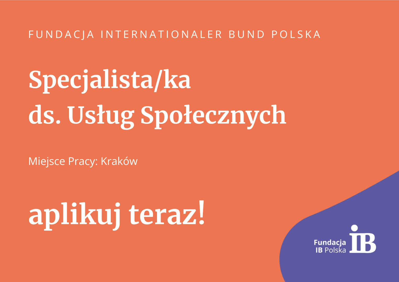 Specjalista / Specjalistka ds. Usług Społecznych