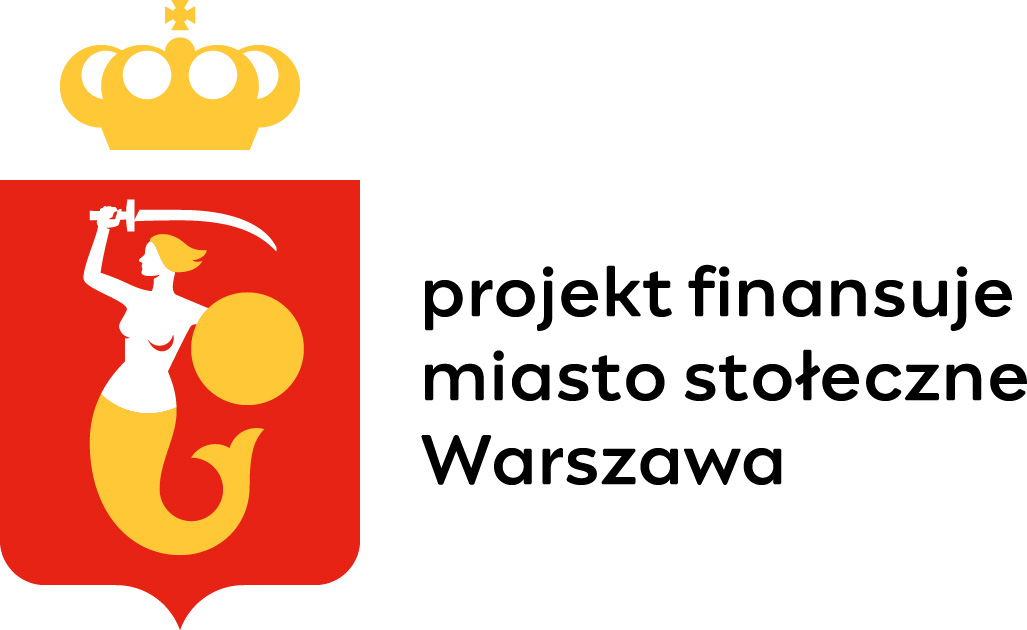 logo syrenki - projekt finansuje m.st. Warszawa