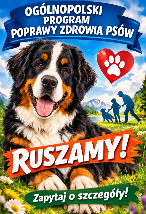 plakat - zapowiedź: Ogólopolski Program poprawy Zdrowia Psów