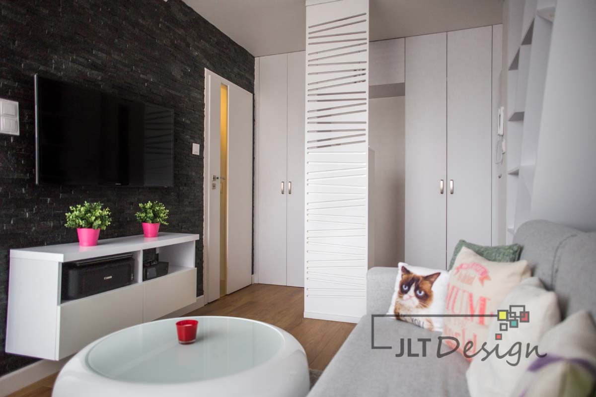 JLT-Design - projekt wnętrza siedziby NGO w Bydgoszczy, nowoczesna przestrzeń pracy.