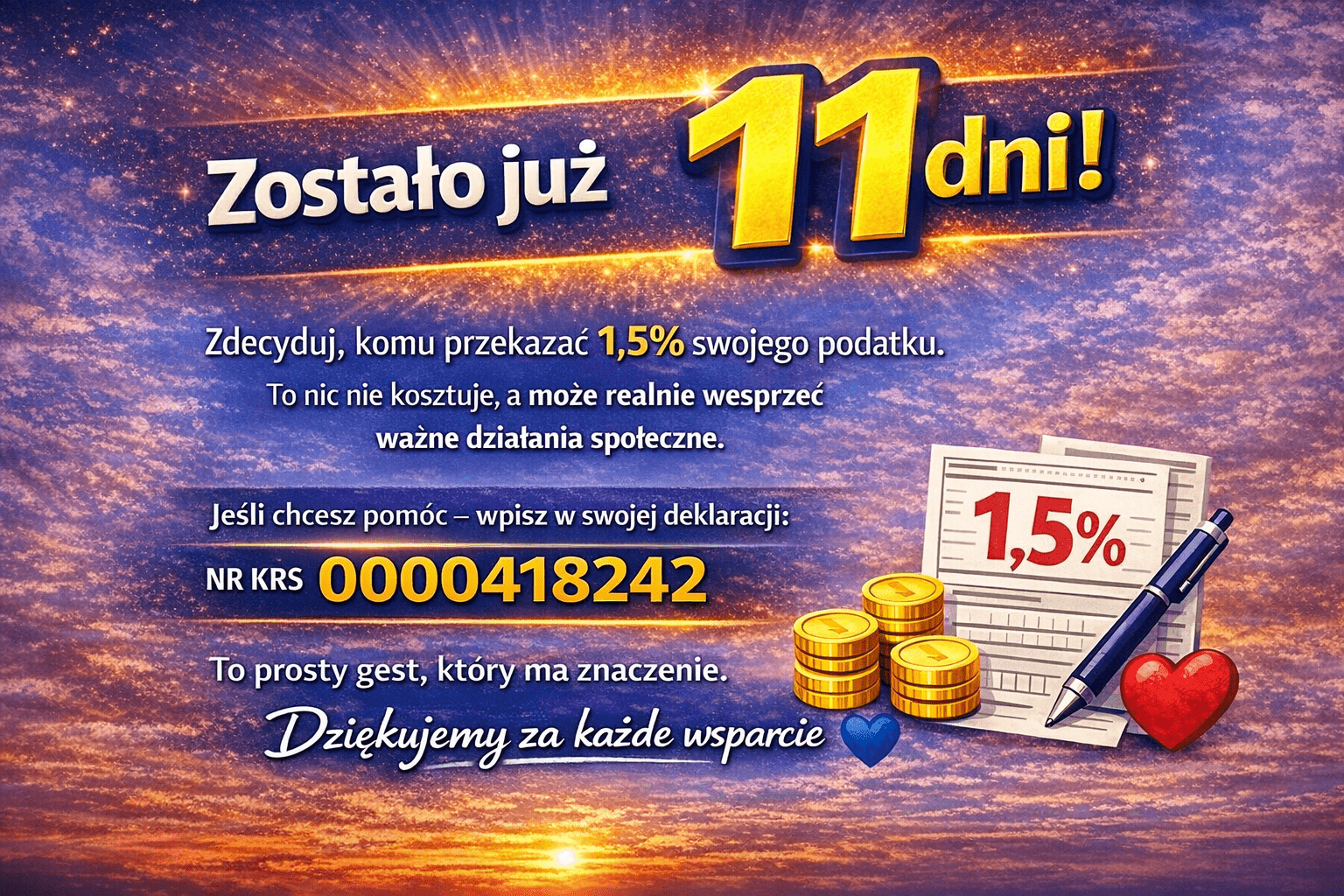 przekaż 1,5% podatku