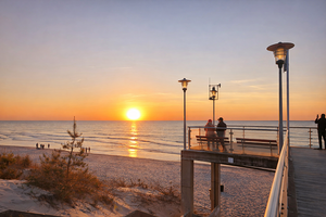 Miniatura Taras widokowy przy zejściu na plażę w Grzybowie