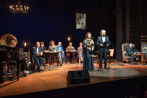 Miniatura Anna Dymna i Piotr Gajewski – prowadzący galę, 2024 r.