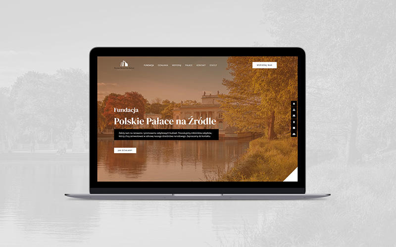 Projekt strony internetowej WordPress.