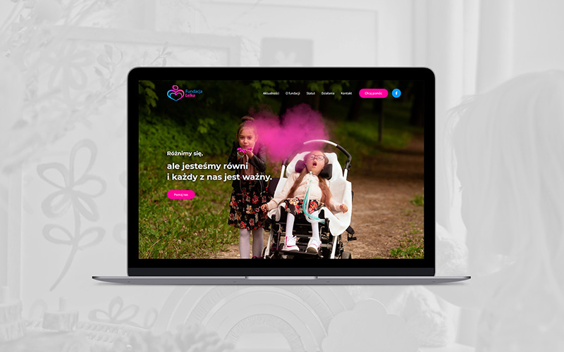 Projekt graficzny i wdrożenie strony internetowej WordPress.
