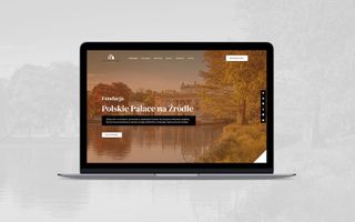 Miniatura Strona internetowa one-page dla fundacji zajmującej się pałacami na wodzie.