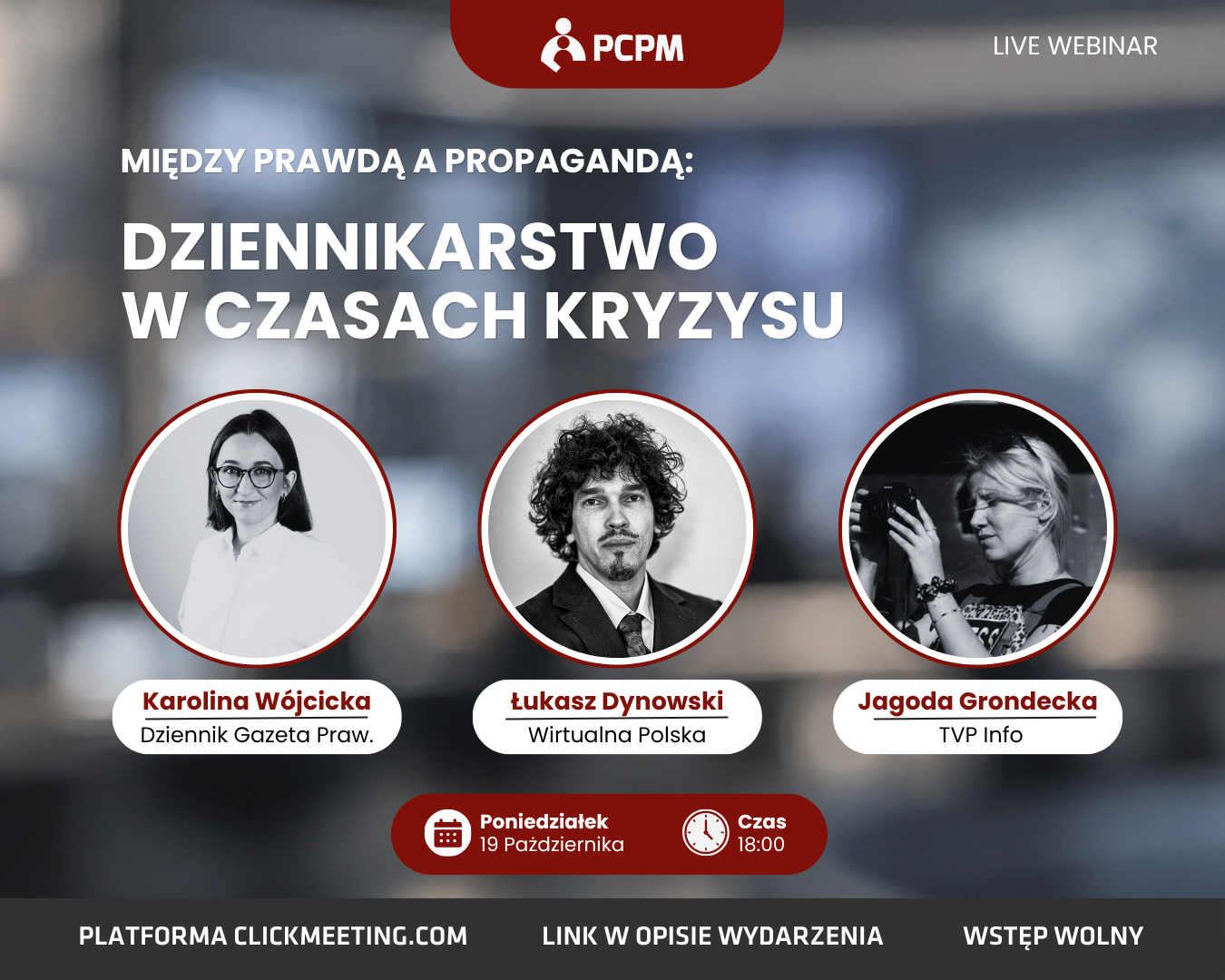 Zaproszenie na webinar: 19 października (poniedziałek), godzina 18:00