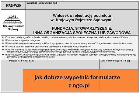 Zakładasz Organizację? Wypełnij Formularze KRS Z Poradnik.ngo.pl ...