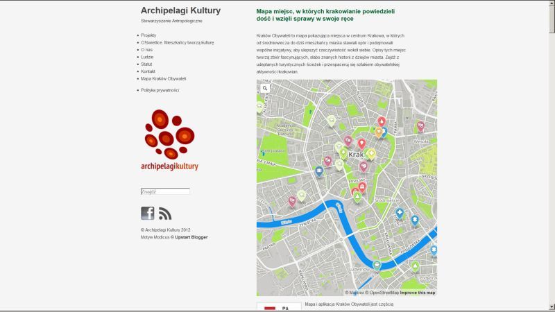 kraków mapa internetowa Kraków Obywateli – mapa internetowa i aplikacja na urządzenia 